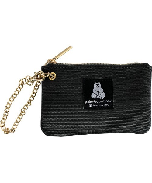 salle de bal（サルデバル）の「POLAR BEAR BANK / ポーラーベアバンク ポリBOX ネームリールパス パスケース PBB 028 MMI（パスケース・レディース・グレイッシュベージュ/サックスブルー/ブラック・FREE）」の3枚目の写真