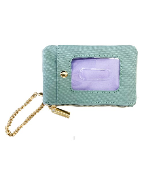 salle de bal（サルデバル）の「POLAR BEAR BANK / ポーラーベアバンク ポリBOX ネームリールパス パスケース PBB 028 MMI（パスケース・レディース・グレイッシュベージュ/サックスブルー/ブラック・FREE）」の6枚目の写真