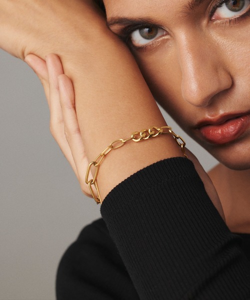 CENE（セネ）の「【CENE】セネ/キリカエMIXチェーンブレスレット（ブレスレット・レディース・シルバー/ゴールド・FREE）」の8枚目の写真