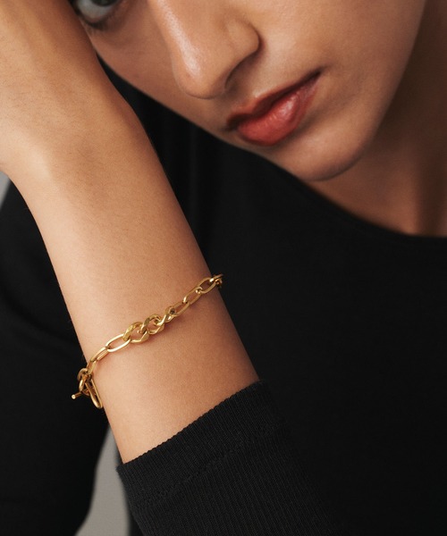 CENE（セネ）の「【CENE】セネ/キリカエMIXチェーンブレスレット（ブレスレット・レディース・シルバー/ゴールド・FREE）」の6枚目の写真