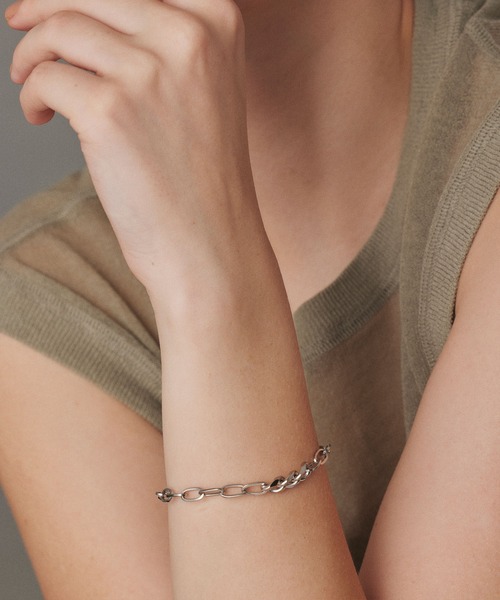 CENE（セネ）の「【CENE】セネ/キリカエMIXチェーンブレスレット（ブレスレット・レディース・シルバー/ゴールド・FREE）」の14枚目の写真