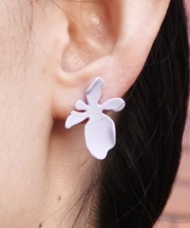 ニュアンスフラワーピアス