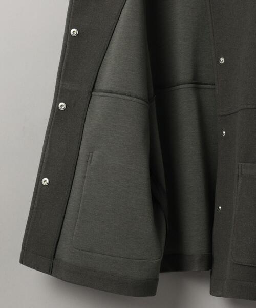 coen（コーエン）の「ライトエアーメルトンミドルノーカラーコート（ノーカラーコート・レディース・ライトグレー/ベージュ/ダークグレー・M/L）」の18枚目の写真