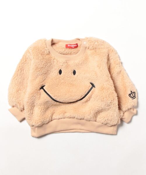 BABYDOLL（ベビードール）の「通販限定 ふんわりボア スマイリー トレーナー 8672K（スウェット・キッズ・ブラック/ナチュラル/オフホワイト・80ｃｍ/90cm/100cm/110cm/120cm/130cm）」の14枚目の写真