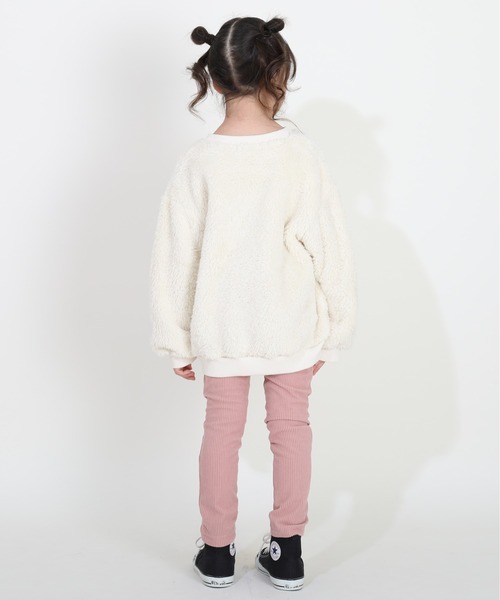 BABYDOLL（ベビードール）の「通販限定 ふんわりボア スマイリー トレーナー 8672K（スウェット・キッズ・ブラック/ナチュラル/オフホワイト・80ｃｍ/90cm/100cm/110cm/120cm/130cm）」の13枚目の写真