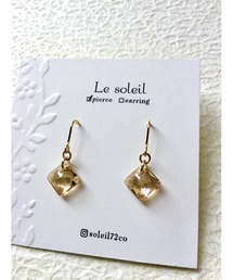 【Le soleil】クラシカル　スワロフスキーピアス(MA)