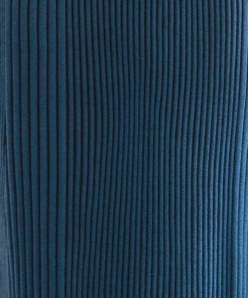 PAGEBOY（ページボーイ）の「バイカラーリブナロースカート（スカート・レディース・ブラック/ターコイズブルー/モカ・FREE）」の10枚目の写真