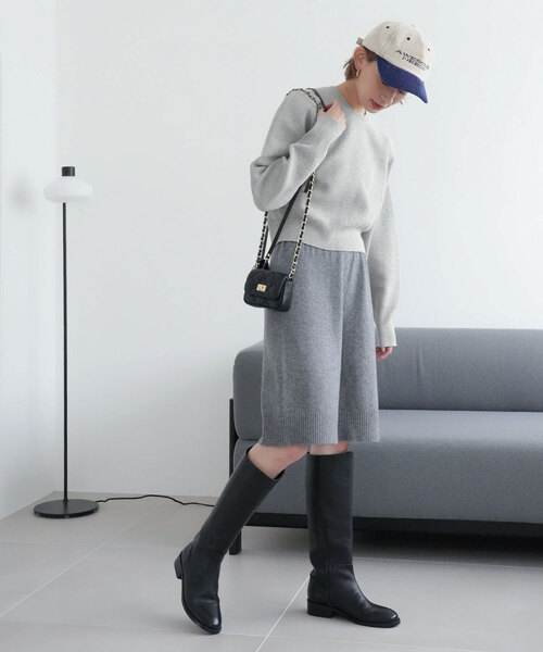 SLOBE citron.（スローブシトロン）の「SLOBE citron.スムースニットスウェット（ニット/セーター・レディース・ライトグレー/ピンク・FREE）」の6枚目の写真