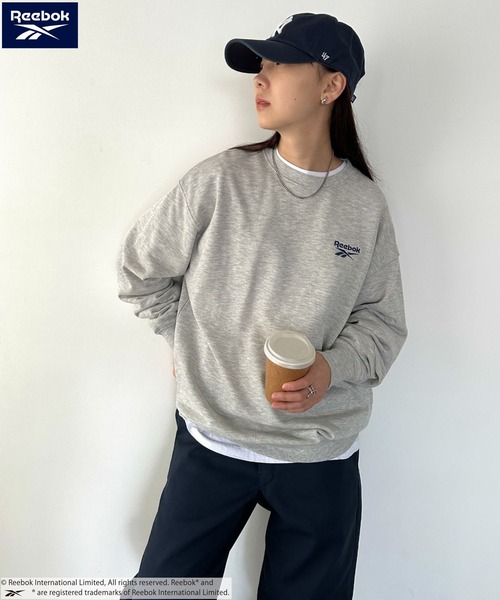 Reebok - Reebok スウェット 90s 霜降り センターロゴ 刺繍 旧