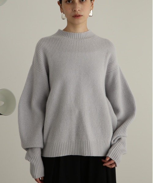 JILL STUART（ジルスチュアート）の「◆ボリュームスリーブアゼニット（ニット/セーター・レディース・グレー/パープル/ホワイト・FREE）」の4枚目の写真