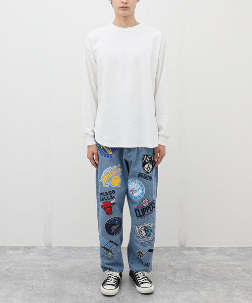 NBA(エヌビーエー)の「【Off The Court by NBA】 Denim Pants(デニムパンツ・メンズ・ブルー系その他・MEDIUM)」の3枚目の写真