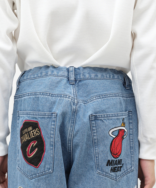 NBA(エヌビーエー)の「【Off The Court by NBA】 Denim Pants(デニムパンツ・メンズ・ブルー系その他・MEDIUM)」の8枚目の写真