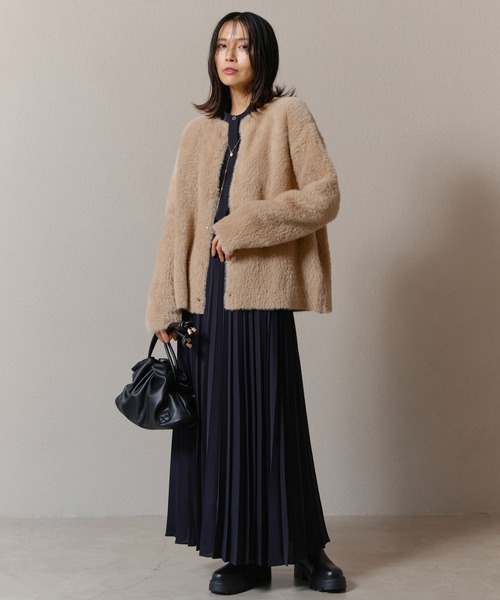 BARNYARDSTORM（バンヤードストーム）の「BARNYARDSTORM / スタンドカラーブラウス（シャツ/ブラウス・レディース・オフホワイト/ネイビー・1/0）」の8枚目の写真