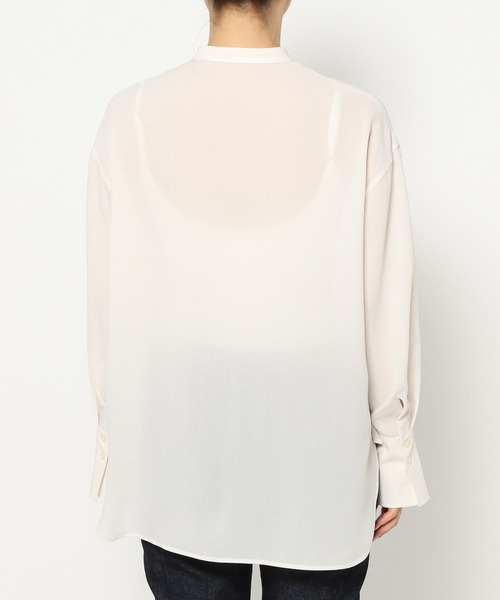 BARNYARDSTORM（バンヤードストーム）の「BARNYARDSTORM / スタンドカラーブラウス（シャツ/ブラウス・レディース・オフホワイト/ネイビー・1/0）」の20枚目の写真