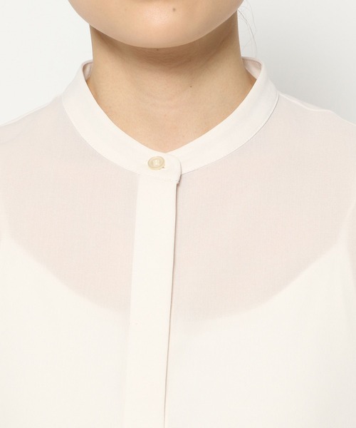 BARNYARDSTORM（バンヤードストーム）の「BARNYARDSTORM / スタンドカラーブラウス（シャツ/ブラウス・レディース・オフホワイト/ネイビー・1/0）」の21枚目の写真