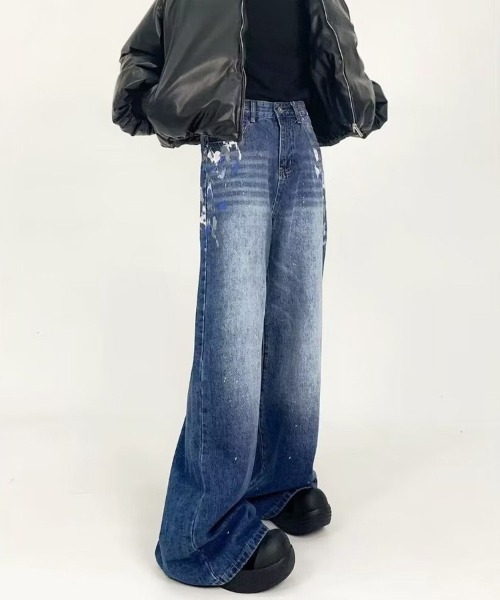 Ressaca(レサーカ)の「サイドペイントワイドフィットデニムパンツ ヴィンテージライク(デニムパンツ・メンズ・ブルー/ブラック・XL/S/M/L)」の20枚目の写真