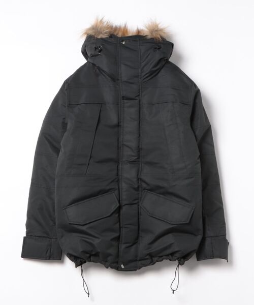 HDVIVIENNE TAM タヌキファー中綿ジャンパー ブラック HDVIVIENNE TAM