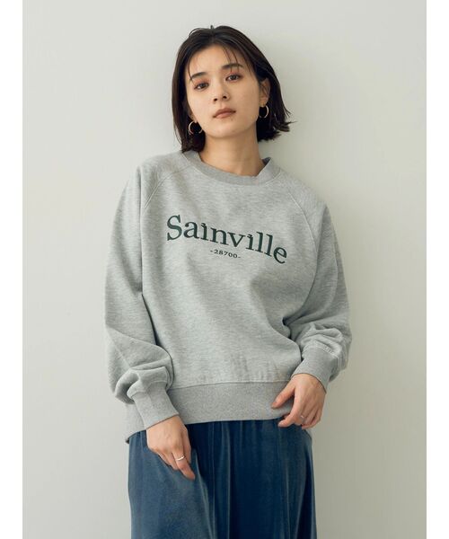 YECCA VECCA(イェッカヴェッカ)の「刺繍ロゴスウェット(スウェット・レディース・ブラック/杢グレー・FREE)」の3枚目の写真
