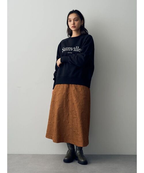 YECCA VECCA(イェッカヴェッカ)の「刺繍ロゴスウェット(スウェット・レディース・ブラック/杢グレー・FREE)」の7枚目の写真