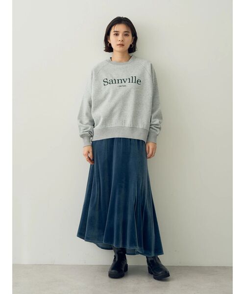YECCA VECCA(イェッカヴェッカ)の「刺繍ロゴスウェット(スウェット・レディース・ブラック/杢グレー・FREE)」の15枚目の写真