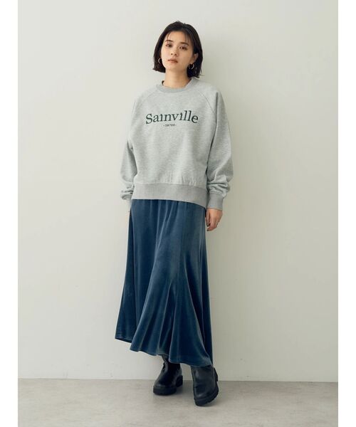 YECCA VECCA(イェッカヴェッカ)の「刺繍ロゴスウェット(スウェット・レディース・ブラック/杢グレー・FREE)」の16枚目の写真