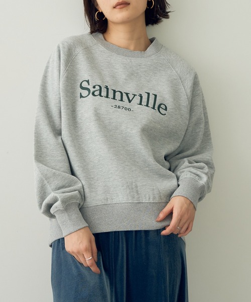 YECCA VECCA(イェッカヴェッカ)の「刺繍ロゴスウェット(スウェット・レディース・ブラック/杢グレー・FREE)」の1枚目の写真