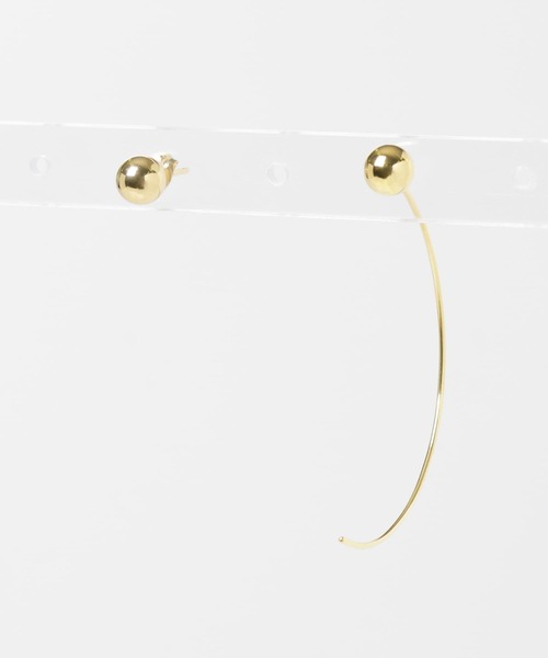 URBAN RESEARCH（アーバンリサーチ）の「『別注』Naotokojima×URBAN RESEARCH　ball pierce（ピアス（両耳用）・レディース・シルバー/ゴールド・-）」の9枚目の写真