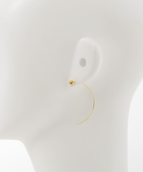 URBAN RESEARCH（アーバンリサーチ）の「『別注』Naotokojima×URBAN RESEARCH　ball pierce（ピアス（両耳用）・レディース・シルバー/ゴールド・-）」の11枚目の写真