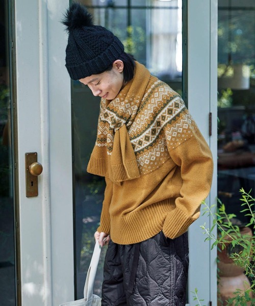 Sunny clouds（サニークラウズ）の「サニークラウズ　ノルディックなセーター〈レディース〉（ニット/セーター・レディース・レッド系その他/ブルー系その他/イエロー系その他・X-LARGE/LARGE/MEDIUM）」の14枚目の写真