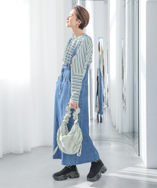 LEPSIM(レプシィム)の「ミニナイロンドロストショルダー 994930(ショルダーバッグ・レディース・アイボリー/ブルーグレー/ブラック・ONE SIZE)」の22枚目の写真