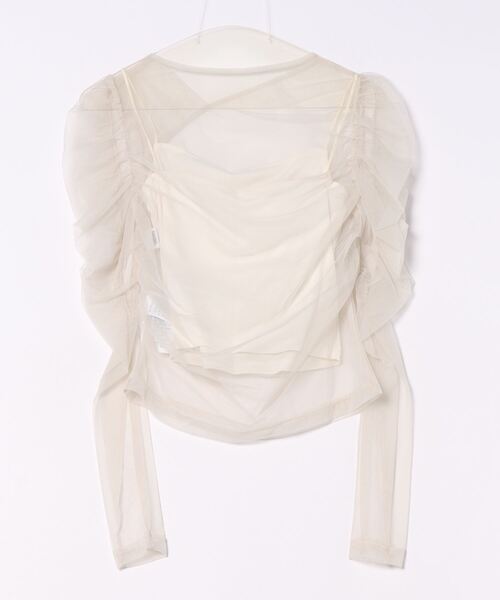 SNIDEL（スナイデル）の「カットチュールTOPS（Tシャツ/カットソー・レディース・アイボリー/ブラック/その他・FREE）」の18枚目の写真