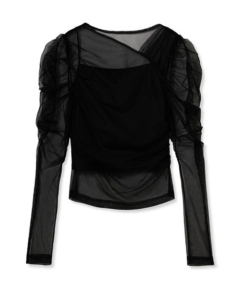 SNIDEL（スナイデル）の「カットチュールTOPS（Tシャツ/カットソー・レディース・アイボリー/ブラック/その他・FREE）」の3枚目の写真