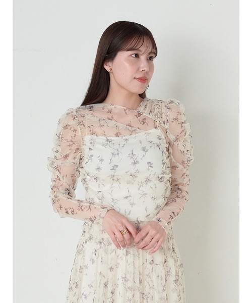 SNIDEL（スナイデル）の「カットチュールTOPS（Tシャツ/カットソー・レディース・アイボリー/ブラック/その他・FREE）」の4枚目の写真