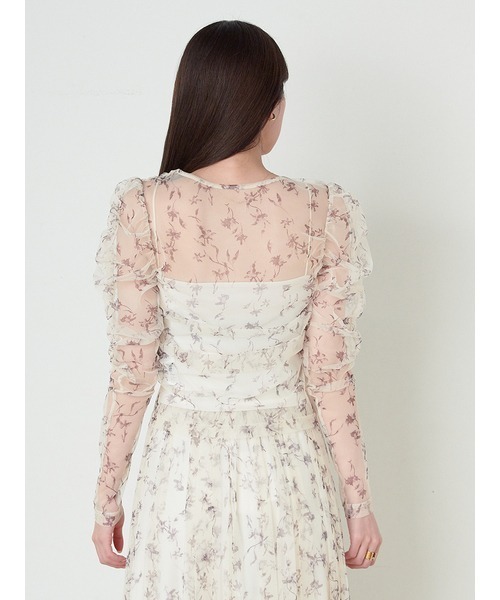 SNIDEL（スナイデル）の「カットチュールTOPS（Tシャツ/カットソー・レディース・アイボリー/ブラック/その他・FREE）」の5枚目の写真