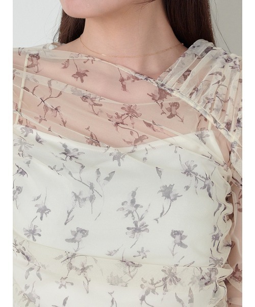 SNIDEL（スナイデル）の「カットチュールTOPS（Tシャツ/カットソー・レディース・アイボリー/ブラック/その他・FREE）」の7枚目の写真