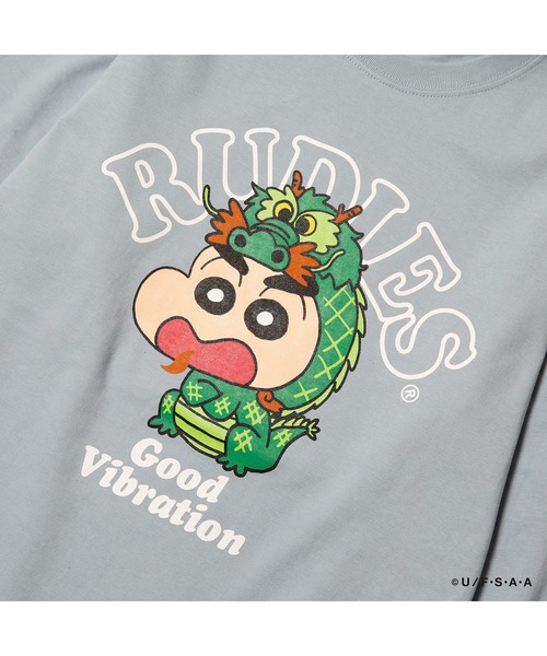 RUDIE'S（ルーディーズ）の「RUDIE'SxCRAYON SHINCHAN DRAGON LSTEE/ルーディーズ クレヨンしんちゃん ドラゴン ロングスリーブ Tシャツ（Tシャツ/カットソー・メンズ・ブルー系その他/ブラック・XXL/L/M/XL）」の18枚目の写真