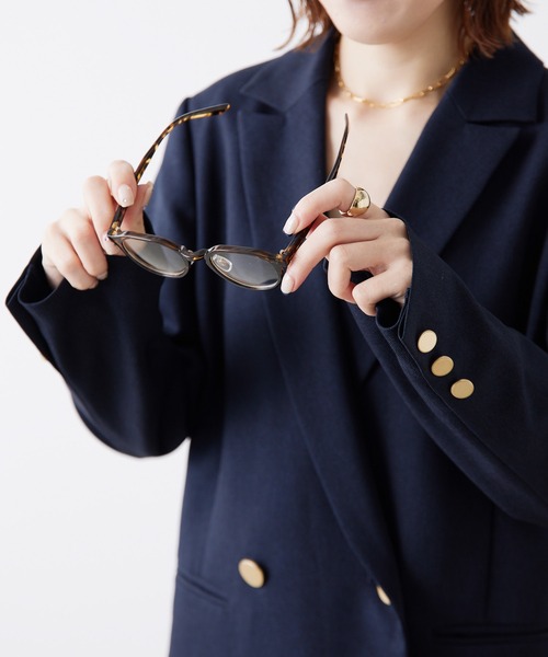 PAPILLONNER（パピヨネ）の「UVカットメガネ（メガネ・レディース・ブラウン/ブラック・FREE）」の3枚目の写真