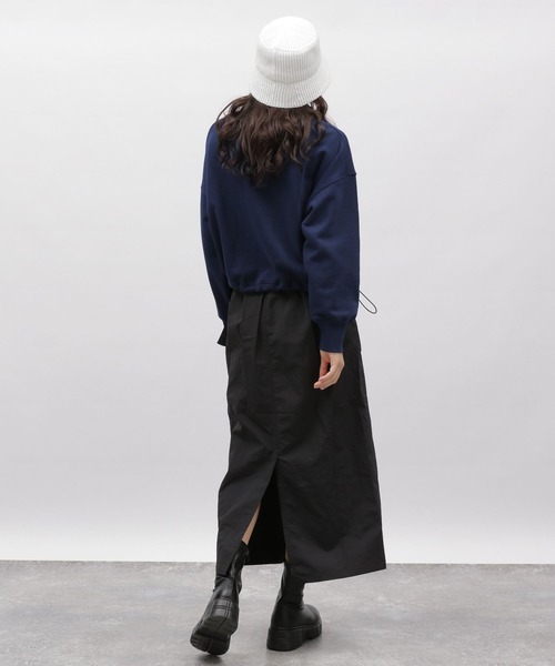 LAKOLE(ラコレ)の「ベルトツキカーゴスカート / 995578(スカート・レディース・チャコール/オリーブ/ブラック・MEDIUM/SMALL)」の6枚目の写真