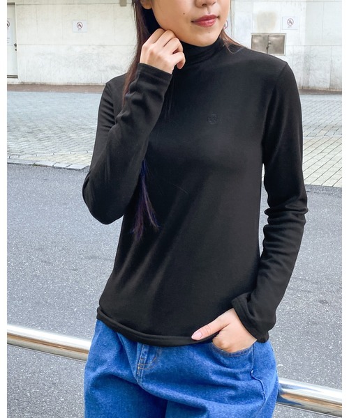 3.3 Field Trip （3.3フィールドトリップ）の「3.3 Field Trip／ソフトタートルネック  2995680（Tシャツ/カットソー・レディース・ネイビー/ブラック/アイボリー/ダークブラウン・FREE）」の2枚目の写真