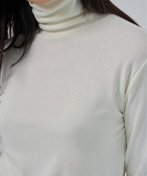 3.3 Field Trip （3.3フィールドトリップ）の「3.3 Field Trip／ソフトタートルネック  2995680（Tシャツ/カットソー・レディース・ネイビー/ブラック/アイボリー/ダークブラウン・FREE）」の7枚目の写真