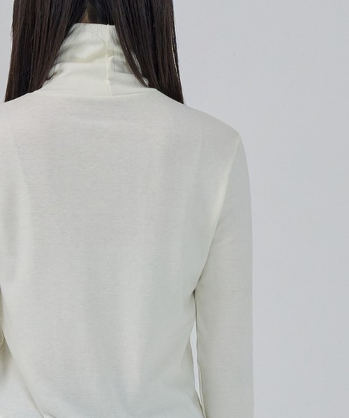 3.3 Field Trip （3.3フィールドトリップ）の「3.3 Field Trip／ソフトタートルネック  2995680（Tシャツ/カットソー・レディース・ネイビー/ブラック/アイボリー/ダークブラウン・FREE）」の9枚目の写真