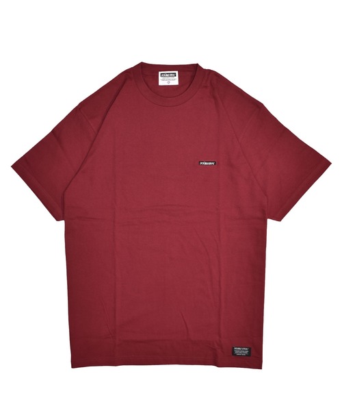 DOUBLE STEAL（ダブルスティール）の「ミニボックスロゴ刺繍 Tシャツ（Tシャツ/カットソー・メンズ・ホワイト/オレンジ/ブラック/ブルー/バーガンディー/グレイッシュベージュ/サンドベージュ・X-LARGE/LARGE/XX-LARGE/MEDIUM）」の6枚目の写真