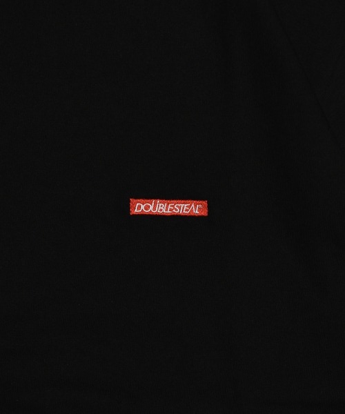 DOUBLE STEAL（ダブルスティール）の「ミニボックスロゴ刺繍 Tシャツ（Tシャツ/カットソー・メンズ・ホワイト/オレンジ/ブラック/ブルー/バーガンディー/グレイッシュベージュ/サンドベージュ・X-LARGE/LARGE/XX-LARGE/MEDIUM）」の21枚目の写真