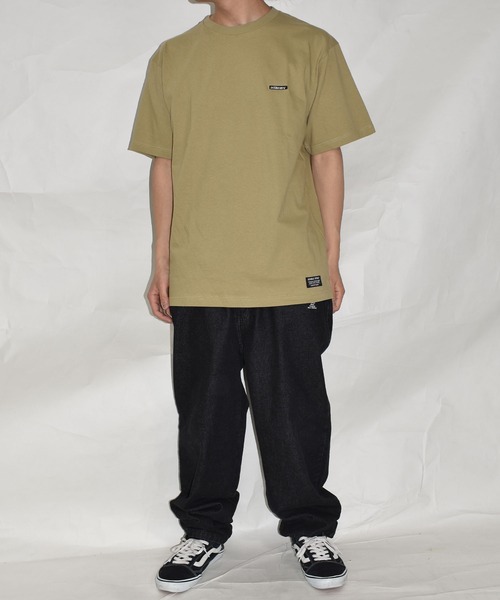 ミニボックスロゴ刺繍 Tシャツ（Tシャツ/カットソー）｜DOUBLE