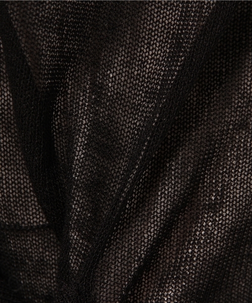 LBC（エルビーシー）の「12GアクリルテンセルリネンVロングカーディガン（カーディガン/ボレロ・レディース・イエロー/ブラック/オフホワイト・MEDIUM/LARGE）」の13枚目の写真