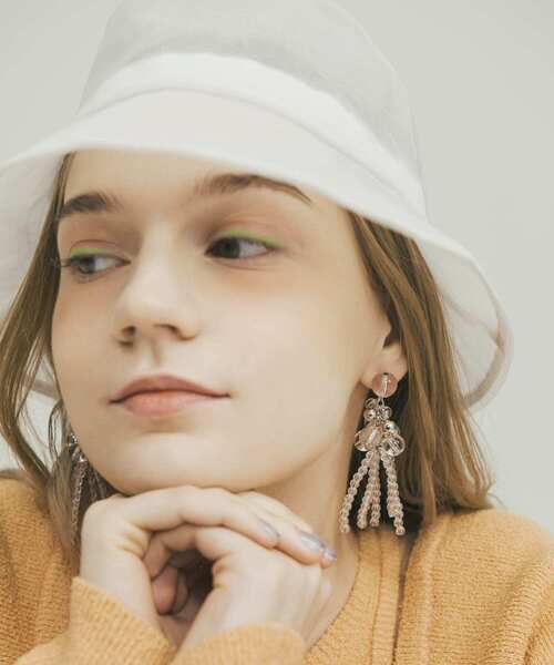 SMELLY(スメリー)の「クリアメタルボールボリュームピアス(ピアス(両耳用)・レディース・クリア・-)」の3枚目の写真