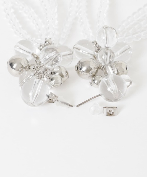 SMELLY(スメリー)の「クリアメタルボールボリュームピアス(ピアス(両耳用)・レディース・クリア・-)」の12枚目の写真