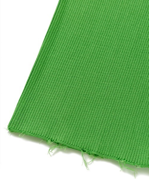 PERVERZE（パーバーズ）の「Cotton Rib Line Pants（その他パンツ・レディース・グリーン/ブルー・ONE SIZE）」の4枚目の写真