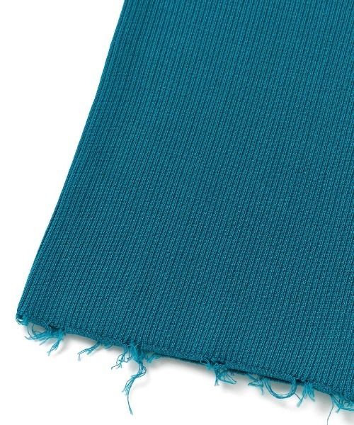 PERVERZE（パーバーズ）の「Cotton Rib Line Pants（その他パンツ・レディース・グリーン/ブルー・ONE SIZE）」の6枚目の写真