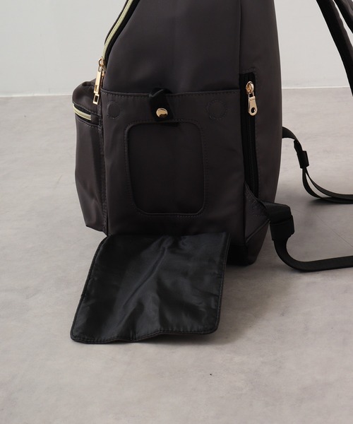 【セール】flatte flatte(ﾌﾗｯﾃﾌﾗｯﾃ) ウェットシートポケット付き 撥水デイパック（バックパック/リュック）｜FUNALIVE（ファンアライブ）